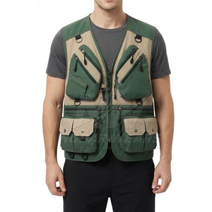 Chaleco de Pesca Multibolsillos para Hombre, Ligero, para Actividades al Aire Libre, con Tirantes Ajustables, Equipo Utilitario, Venta al Por Mayor - Product Image 5