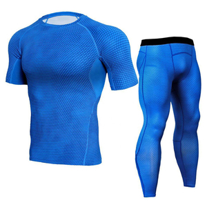 Survêtement de compression OEM en gros avec capuche, respirant, anti-plis, séchage rapide, tissu extensible pour athlètes, vêtements de performance à séchage rapide - Product Image 6