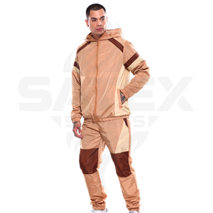 Trajes deportivos cortavientos de nailon de dos piezas para hombre, con logotipo personalizado, al por mayor. - Product Image 2