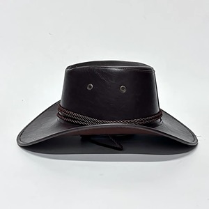 Vintage Bohemian <b>Western</b> Men's and Women's Outdoor Sunshade Leather Cowboy Party <b>Hats</b> - Product Image 3