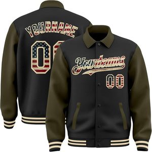 Custom <b>Baseball</b> <b>Jacket</b> Personalized Varsity Letterman <b>Jackets</b> Stitched Name Number Logo <b>for</b> <b>Men</b> Women Youth - Product Image 2