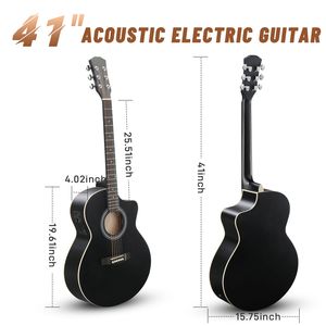 Amplificatore per Chitarra Folk KMA102 15W con Accordatore e Accessori, Pannello in Tiglio Nero da 41 Pollici con Bordo Opaco, Mogano da 38 Pollici per Chitarristi Folk - Product Image 2