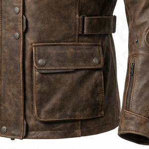 Veste de moto en cuir véritable pour homme de qualité supérieure, nouvelle arrivée, vestes de moto d'hiver, protections amovibles, personnalisables - Product Image 5