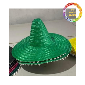 Sombrero Mexicano Hecho a Mano de Paja para Protección Solar en la Playa, Festivales y Disfraces - Product Image 4