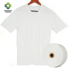 Custom Großhandel Polyester Baumwolle T-Shirt TC Stoff Single Jersey für Sport bekleidung gestrickt
