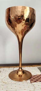 bar decor copper <b>goblet</b> table decor copper <b>wine</b> glass home styling copper <b>goblet</b> interior decor copper - Product Image 2