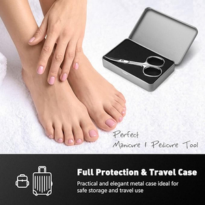 Ciseaux à ongles professionnels en acier inoxydable durables, lot de 2, coupe précise et droite, pour manucure et pédicure - Product Image 5