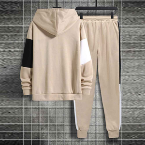 Ensemble de survêtement unisexe, sweat-shirt et pantalon de jogging, ensemble de sweat-shirt deux pièces personnalisé pour homme, survêtement de sport d'hiver - Product Image 5