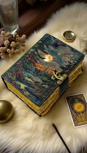 สมุดออร์แกไนเซอร์/แพลนเนอร์ ปกหนังดีไซน์สวยงาม พิมพ์ลายเทพธิดาแห่งโลกอันลึกลับ แบบเข้าเล่มสันห่วง 200 หน้า เหมาะสำหรับเป็นของขวัญ - Product Image 4