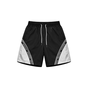 Men's Sporty Satin Streetwear Tracksuit Set Color Blocking Windbreaker Jacket Shorts Breathable Polyester Spring Outerwear - Product Image 3