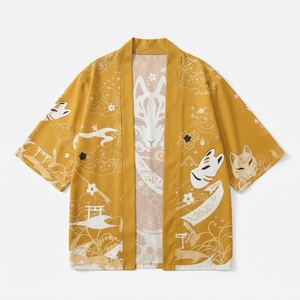 Kimono Tradicional Japonés, Unisex, Disfraz de Cosplay, Haori Yukata, Capa de Samurai para Festivales, Conjunto de Disfraz Personalizado para Adultos - Product Image 6