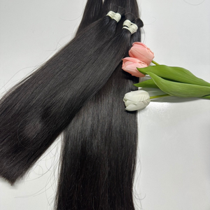 Venta al por mayor 100% Natural Virgen colores cabello humano de alta calidad a granel extensiones de cabello humano - Product Image 3