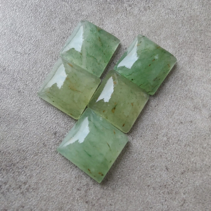 พลอยอะเวนทูรีนคุณภาพสูงทรงเหลี่ยมแบนหลังเรียบปรับขนาดได้ - Product Image 2