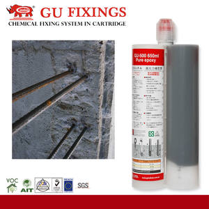 Ancrage chimique époxy pur bicomposant résistant aux hautes températures 650 ml, rapport de mélange 1:1, sans styrène, inodore, usage intensif pour - Product Image 5