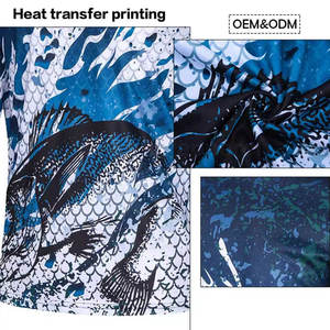 Chemise de pêche à manches longues 100% coton pour homme, séchage rapide, vêtements d'extérieur, sublimation - Product Image 6