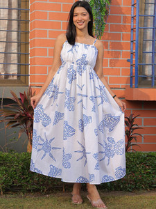 Robe sans manches en coton indien faite à la main pour femmes, respirante, avec des motifs brodés, de luxe, conçue par des designers, pour toutes les saisons, OEM - Product Image 4