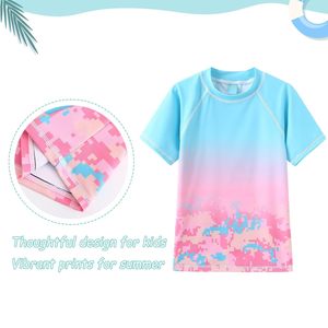 เสื้อยืดคอกลมแขนสั้นผู้ชาย แห้งเร็ว ลายพรางไล่เฉดสี โพลีเอสเตอร์ ทรงสปอร์ต กระชับพอดีตัว พิมพ์ลายแบบซับลิเมชั่น เหมาะสำหรับเล่นน้ำ - Product Image 3