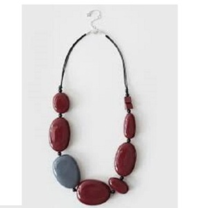 Collar Clásico de Resina Plateada de Moda MOON RISE CRAFT, Joyería Artesanal de Uttar Pradesh, Unisex, Color Atractivo, Gran Venta - Product Image 1