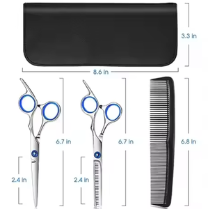 Tijeras de Entresacar Cabello con 32 Dientes, Punta de Cuchilla Afilada de Acero Inoxidable, Tijeras Profesionales para Barbería y Salón con Borde de Cuchilla - Product Image 4