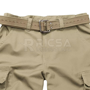 Men's Casual Outdoor Hunting Cargo Shorts-Durable Lightweight Breathable 100% Cotton Solid Mid Waist Zipper Fly Quick Dry - Product Image 4