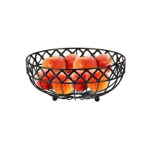 Panier à fruits élégant de style vintage en métal pour table à manger, étagère de cuisine avec finition classique et grand espace de rangement - Product Image 4