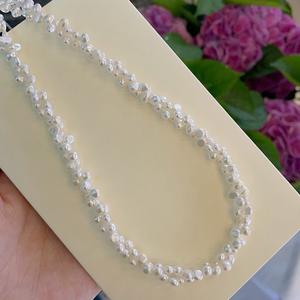 Collar de Plata S925 Estilo Francés con Cuentas de Dos Tamaños, Cadena de Clavícula de Alta Gama para Uso Diario, Elegante y Ligero - D9303 - Product Image 2