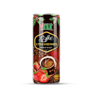 Boisson au café Robusta en canette aluminium 250ml, pure et naturelle, 10% Brix VINUT pour importateurs en gros, marque privée, fournisseur OEM ODM - Product Image 1