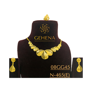 ชุดสร้อยคอสั้น5กรัมชุบทอง24K ทันสมัยออกแบบได้ตามต้องการ-แฟชั่นหรูหราเซ็กซี่ - Product Image 1