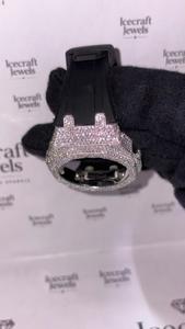 Premium <b>Watch</b> <b>Case</b> Moissanite Diamond Full Iced Out Pave Design Luxury Custom <b>Watch</b> Housing With Shine Finish - Product Image 4
