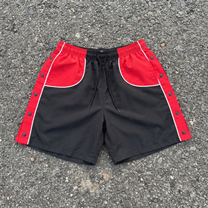 Shorts coupe-vent unisexe à séchage rapide en nylon imperméable avec boutons-pression pour la randonnée et l'entraînement en extérieur - Product Image 6