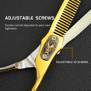Tijeras de Peluquería Profesionales de 6 Pulgadas, Tijeras de Acero Inoxidable para Barbería, Tijeras de Belleza para el Cabello, Tijeras de Peluquería - Product Image 5