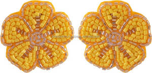 Pendientes Colgantes de Alta Calidad con Forma de Flor Clásica, Bordados a Mano con Cuentas, Multicolores, Unisex, para Bodas, Fiestas y Aniversarios - Product Image 2