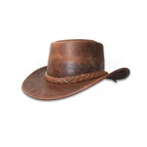 Sombrero de equitación de cuero con elegante acabado de cuero para montar a caballo 2026 - Product Image 6