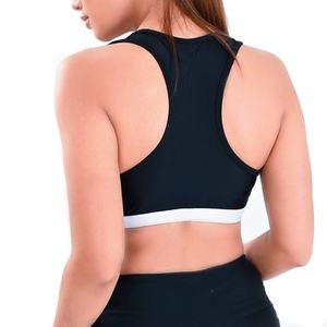 Sujetador de Yoga transpirable antiolor sin costuras súper caliente espalda cruzada almohadilla extraíble de talla grande Spandex/poliéster ropa de gimnasio - Product Image 4