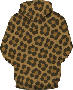 Sudadera con Capucha para Hombre, Diseño de Leopardo, Corte Regular, Tejido de Poliéster, Estilo Casual, Otoño 2026 - Product Image 2