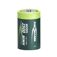 Piles rechargeables Ni-MH ANSMANN LR14 taille C 1,2 V 2500 mAh pour lampe torche et jouets