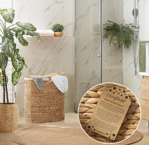 Artex HaiNam Oval Natural Rattan Storage <b>Basket</b> <b>With</b> <b>Lid</b> Rustic Multi-Purpose Organizer For Laundry And Neatening Storage - Product Image 4