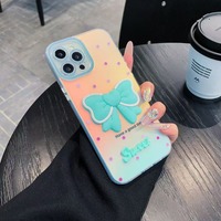 Coque de téléphone portable personnalisée en TPU+Acrylique avec motif papillon et motif CP en pierre pour iPhone 12 13 14 15 16 17 Pro Max