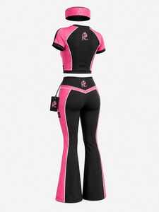 Sporty Women Summer 3-Piece Outfit with Top Leggings & Headband-for Gym/Yoga/Running/Dancing-Quick Dry & Breathable - Product Image 6
