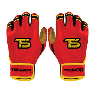 Guantes de Bateo de Béisbol de Cuero Bruce Bolt, Transpirables, Acolchados, con Cierre de Gancho y Bucle, para Mano Izquierda, Unisex, Adulto, Entrenamiento Profesional, Alta Calidad - Product Image 2