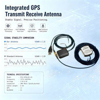 Répéteur GPS double bande SMA mâle 1561 MHz BeiDou 1602 MHz GLONASS, antenne de transmission GPS haute précision à impédance 50Ω
