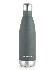 Textured Grey Stainless Steel Vacuum Insulated Thermal Water Bottle Cola Shape Reusable Drinking Flask Leakproof Metal <b>Drinkware</b> - Product Image 2