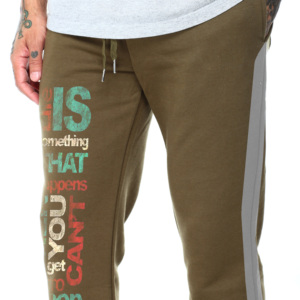 Men's <b>Brown</b> Sweatpants Elastic Waist Casual <b>Joggers</b> Polyester Cotton Mix Summer Wear Breathable Quick Dry Lightweight Button Fly - Product Image 3