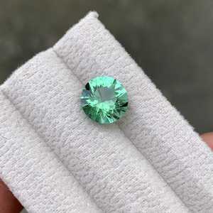 Turmalina Verde Laguna Natural, Corte Fantasía, Gema Suelta de 2.00 Ct, Valoración de Terceros, ZUBEDA GEMS JEWELRY, Fabricación de Joyas - Product Image 4