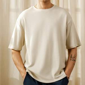 Camisetas personalizadas 100% algodón poliéster para hombre, camiseta moderna de mezcla triple perfecta, camisetas de corte regular, impresión OEM ODM - Product Image 1