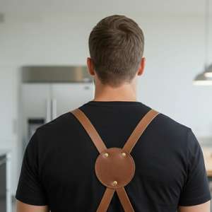 Tablier de luthier en cuir durable pour la fabrication de violons et de guitares, équipement professionnel pour atelier de réparation d'instruments LPN-0278 - Product Image 5