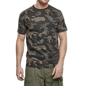 T-shirt à manches courtes pour homme, col rond, camouflage, coupe classique, imprimé numérique, logo sur le devant, 100% coton tricoté, pour perfectionnistes - Product Image 5