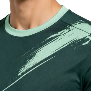 T-shirt de sport pour homme vert forêt, séchage rapide, pour la course, la gym et l'entraînement, personnalisable, vêtements de sport imprimés - Product Image 6
