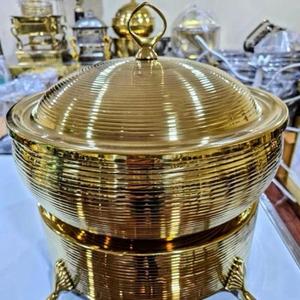 Traditional Chinese Engraved Metal <b>Serving</b> <b>Dish</b> With Lid Round Plant Pattern <b>Dishes</b> & Plates - Product Image 4