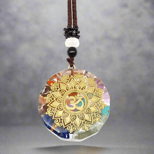 18K Gold Plated Om Symbol <b>Necklace</b> with 30 Inch Adjustable Rope <b>Chain</b> for Men and <b>Boys</b> - Product Image 2